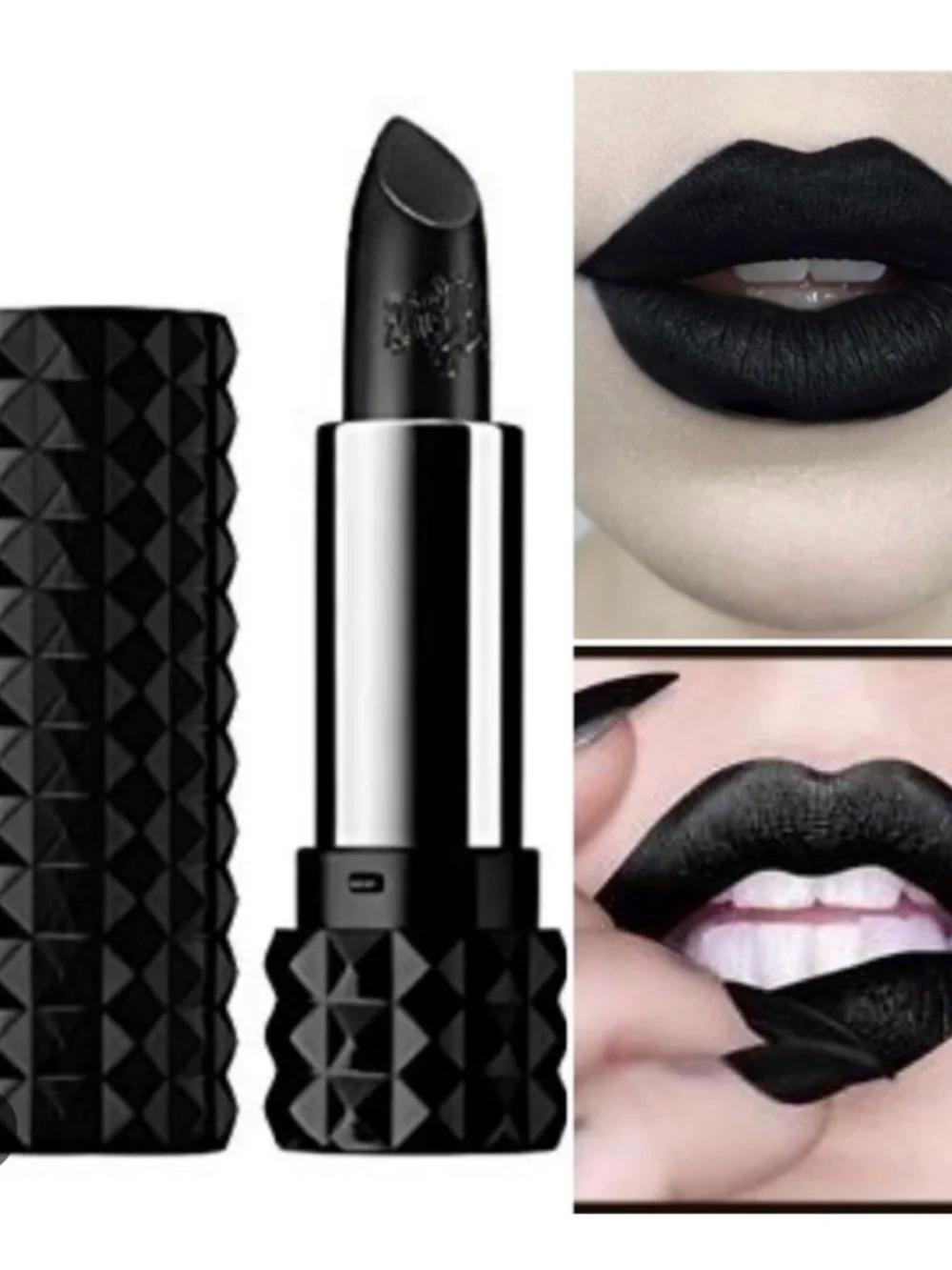 Kat Von D Black Lipstick — Deep Black Shade “Slayer”